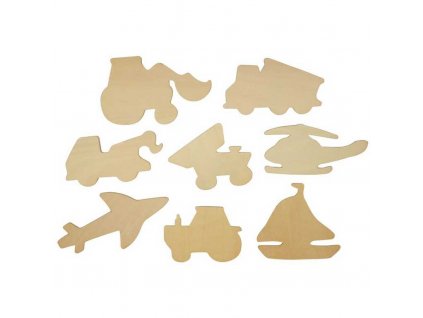 Bigjigs Toys Obkreslovací obrázky dopravních prostředků