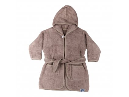 Kikko Dětský biobavlněný froté župan XKKO Organic - Atmosphere 12-24m