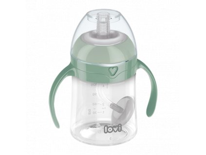 LOVI 35/364 První hrníček s brčkem 150 ml zelený