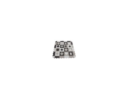 MILLY MALLY Pěnová podložka puzzle Jolly 4x4 Shapes - grey