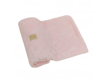 ESITO Dvojitá dětská deka Mikroplyš ZOO Cameo pink - růžová / 75 x 100 cm