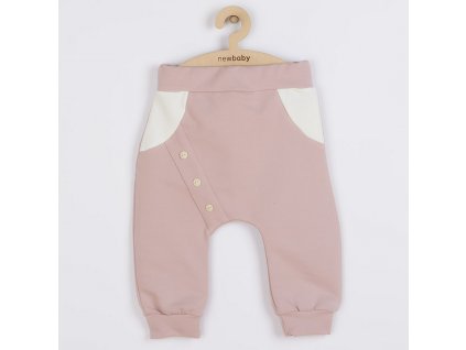 Kojenecké bavlněné tepláčky New Baby The Best růžové