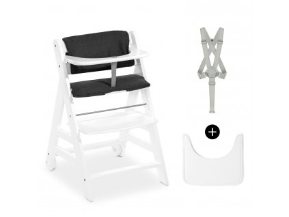 Hauck Beta+ B dřevěná židle, White