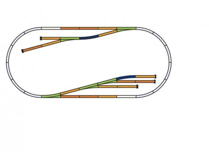 Piko Sada kolejí D (kusé koleje) - 55330