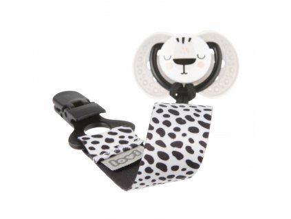 LOVI 51/024 Stužka na dudlík s klipem Salt&Pepper