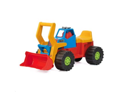 Dětské odrážedlo Bagr nakladač BAYO 74 cm červený