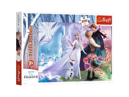 TREFL Puzzle 200 Kouzelný svět sester Disney Frozen