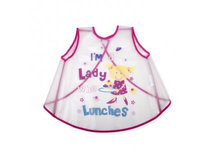 Interbaby INTERBABY | Bryndák BEZ RUKÁVŮ 28x46 cm - růžový