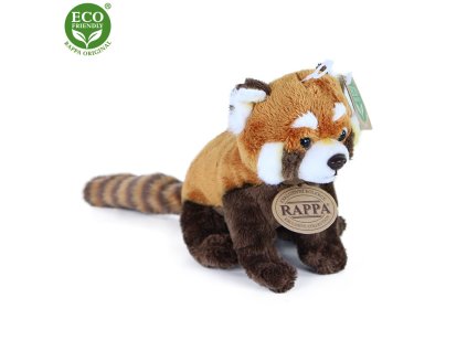 Rappa Plyšová panda červená 18 cm ECO-FRIENDLY