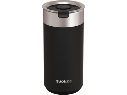 Quokka Nerezový termohrnek se sítkem Boost Carbon Black 400 ml