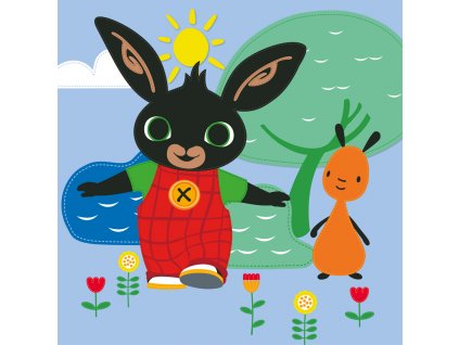 Magický ručníček Zajíček Bing a Flop 30x30 cm Zvolte balení po: 1 ks