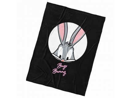 Mikroplyšová deka Bugs Bunny Black Art 150x200 cm