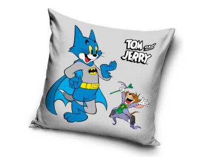 Povlak na polštářek Tom a Jerry jako Batman a Joker