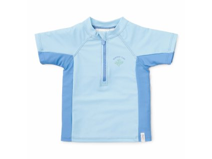 LITTLE DUTCH Plavecké triko krátký rukáv Blue Whale vel. 98/104