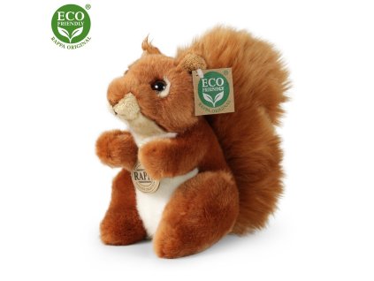 Rappa Plyšová veverka sedící 18 cm ECO-FRIENDLY