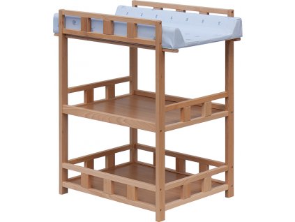 Přebalovací pult Buno přírodní ECO - Slon - Modrý