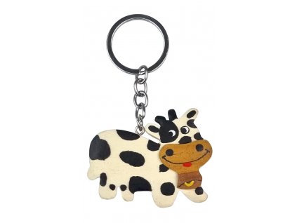 2Kids Toys Dřevěná klíčenka velká Kráva