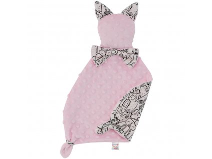 ESITO | Muchláček ZOO Kočka - růžová / 43 x 30 cm