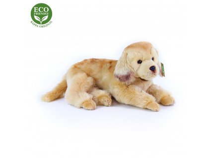 Rappa Plyšový pes zlatý retrívr ležící 32 cm ECO-FRIENDLY