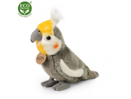 Rappa Plyšový papoušek korela chocholatá 20 cm ECO-FRIENDLY