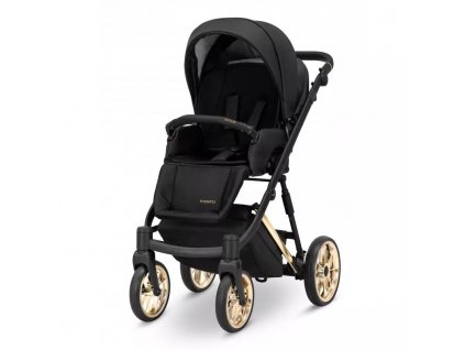 Kunert Kombinovaný kočárek Ivento GLAM 2024 17 Black Pearl