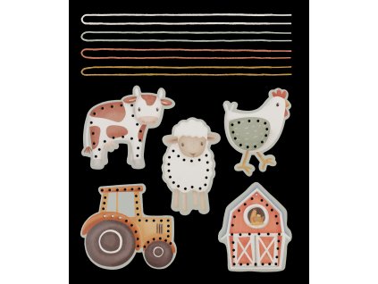 LITTLE DUTCH Šněrovací karty Farma