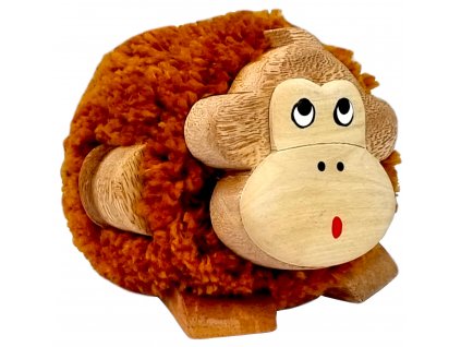 2Kids Toys Dřevěná figurka XL pompon Opice