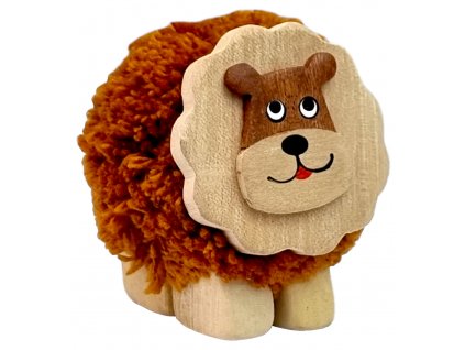 2Kids Toys Dřevěná figurka XL pompon Lev