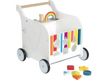 small foot Dřevěné chodítko Toy Box Slon