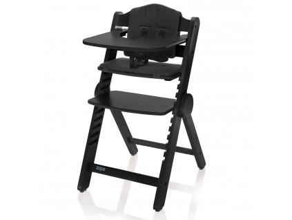 ZOPA Dřevěná jídelní židlička Clipp & Clapp 2024 Black