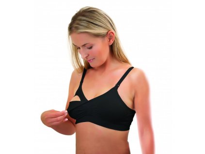 BabyOno Kojící podprsenka 70-75D černá