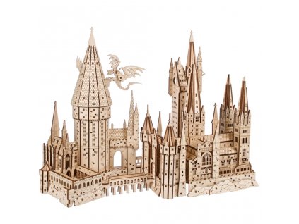 Ugears 3D dřevěné mechanické puzzle Hrad Bradavice, Harry Potter