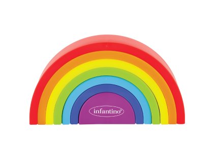 Infantino Skládačka duha Magic Rainbow