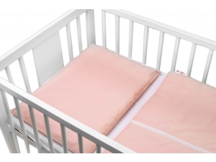 Luxusní 2-dílné bavlněné povlečení - Royal Baby - pudrové