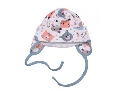 Čepička na zavazování, bavlna, Space Bear, Baby Nellys, pastel mint