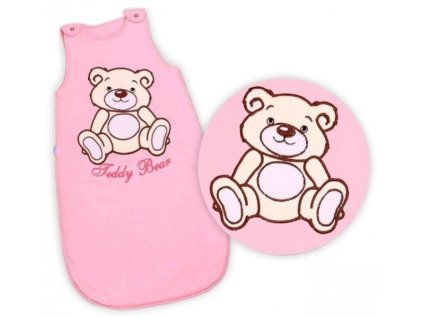 Spací vak Teddy Bear Baby Nellys - sv. růžový vel. 1