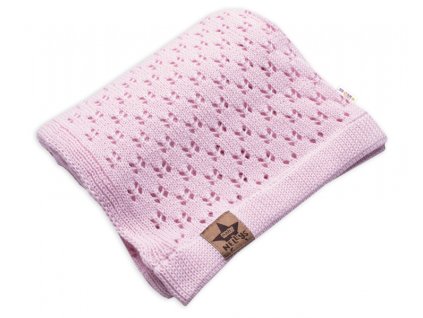 Háčkovaná dečka Baby Nellys - růžová