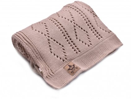 Háčkovaná dečka Baby Nellys - béžová