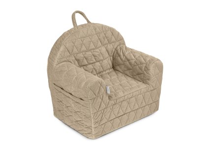 ALBERO MIO křesílko Velvet retro béžové