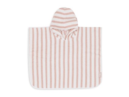 JOLLEIN Osuška pončo Stripe Wild Rose