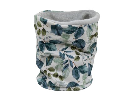 ESITO | Zimní nákrčník tunel Leaves - šedá / 44