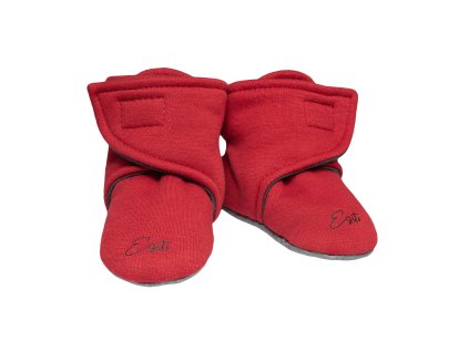 ESITO | Capáčky barefoot Warmkeeper Cerise red - červená / 2 - délka stélky: 12 cm