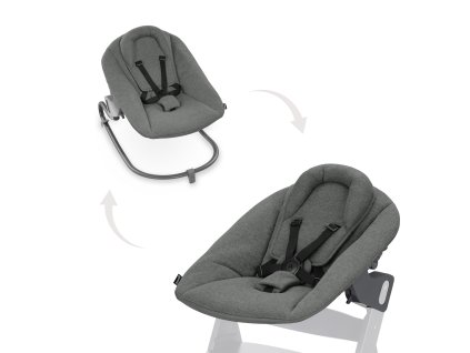 Hauck Křesílko Alpha Bouncer Premium Dark Grey k židli Alpha+/Beta+