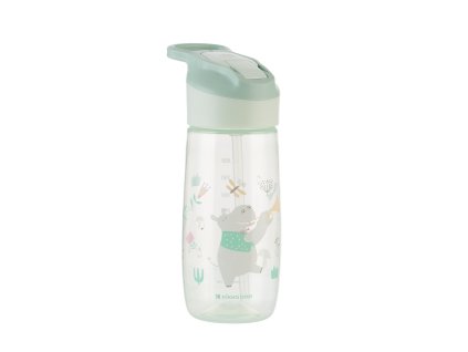 KIKKABOO Hrnek se silikonovým pítkem 450ml 12m+ Music Fest Mint