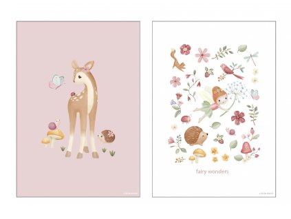 LITTLE DUTCH Plakát A3 Fairy Wonders