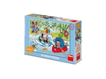 Dino Puzzle Krtek ve vodě 24 dílků maxi