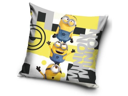 Povlak na polštářek Mimoni Stuart Kevin a Bob