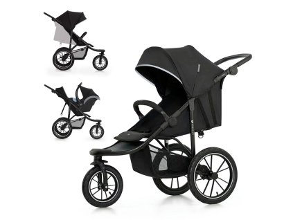 KINDERKRAFT sportovní kočárek Helsi 2 Black