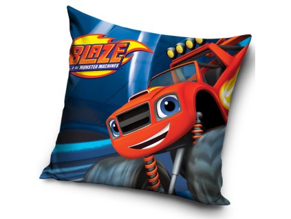 Dětský polštářek Plamínek a Čtyřkoláci Rudý Monster Truck