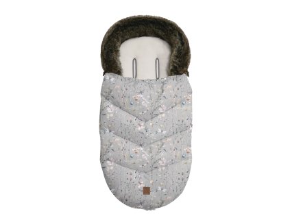 KIKKABOO Fusak zimní Luxury Dreamy Fields Grey